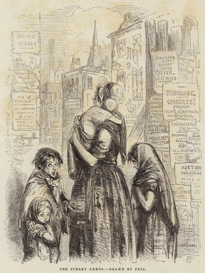 The Street Carol by Hablot Knight Browne